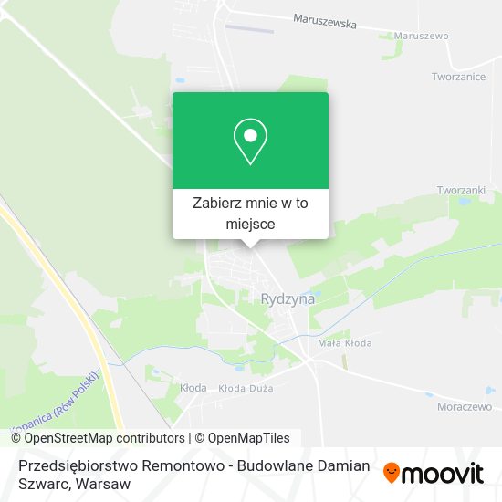 Mapa Przedsiębiorstwo Remontowo - Budowlane Damian Szwarc