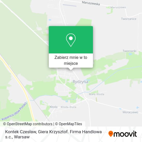 Mapa Kontek Czesław, Giera Krzysztof. Firma Handlowa s.c.