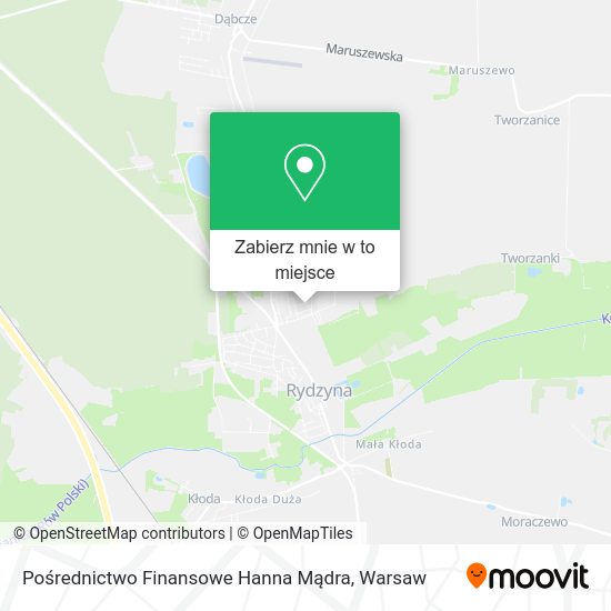 Mapa Pośrednictwo Finansowe Hanna Mądra