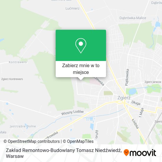 Mapa Zakład Remontowo-Budowlany Tomasz Niedźwiedź