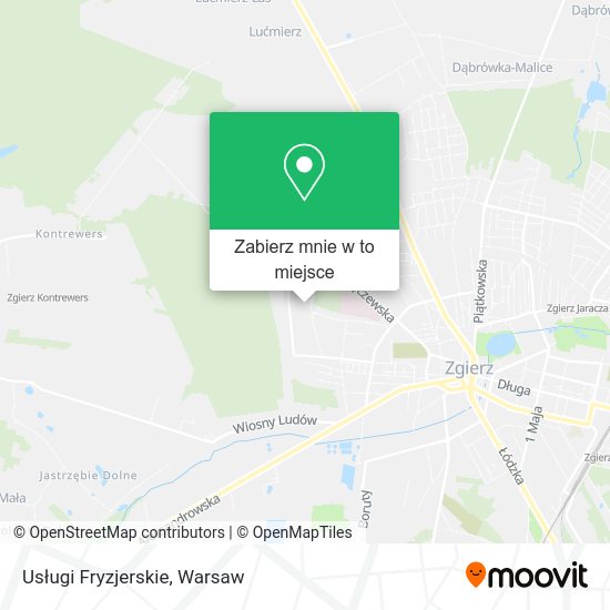 Mapa Usługi Fryzjerskie