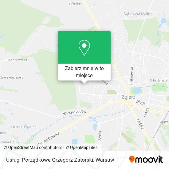 Mapa Usługi Porządkowe Grzegorz Zatorski