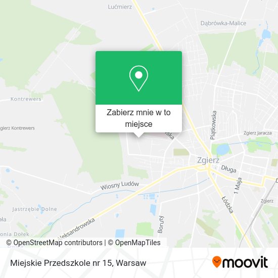 Mapa Miejskie Przedszkole nr 15