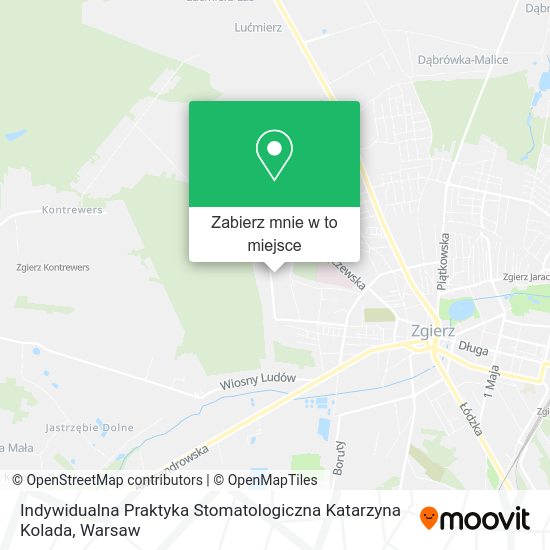 Mapa Indywidualna Praktyka Stomatologiczna Katarzyna Kolada