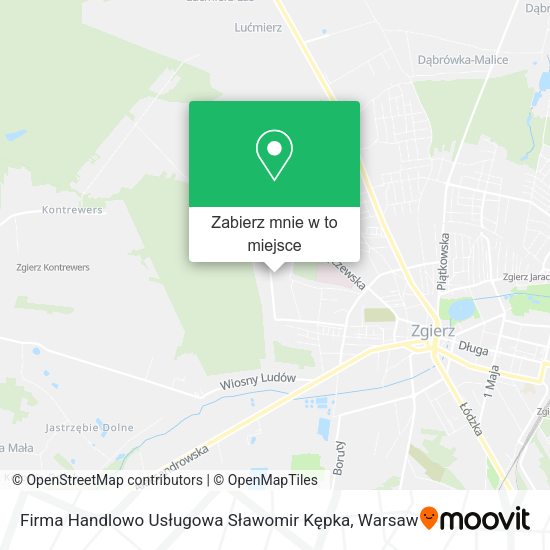 Mapa Firma Handlowo Usługowa Sławomir Kępka