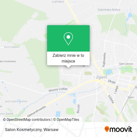 Mapa Salon Kosmetyczny