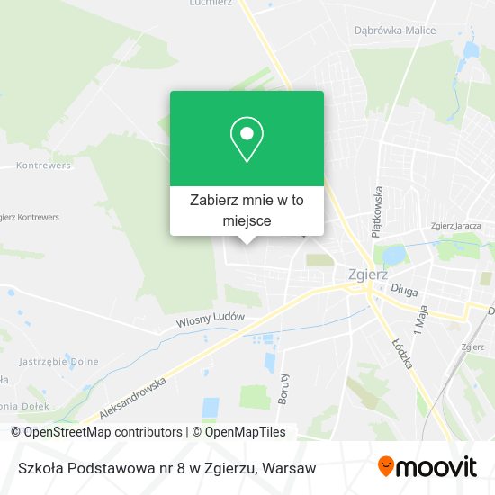 Mapa Szkoła Podstawowa nr 8 w Zgierzu