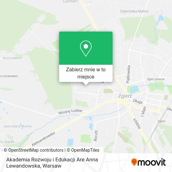 Mapa Akademia Rozwoju i Edukacji Are Anna Lewandowska