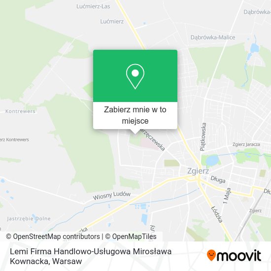 Mapa Lemi Firma Handlowo-Usługowa Mirosława Kownacka