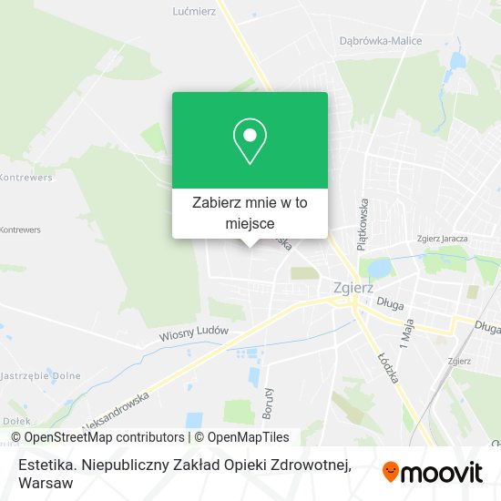 Mapa Estetika. Niepubliczny Zakład Opieki Zdrowotnej