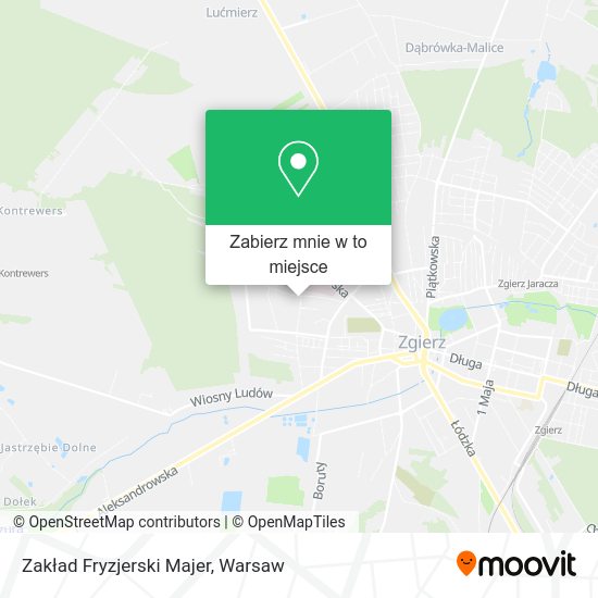 Mapa Zakład Fryzjerski Majer