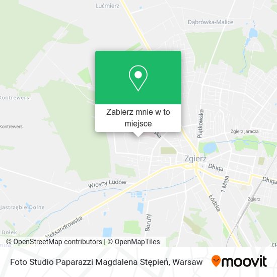 Mapa Foto Studio Paparazzi Magdalena Stępień