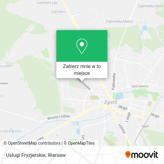 Mapa Usługi Fryzjerskie