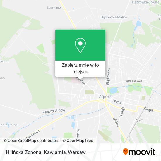 Mapa Hilińska Zenona. Kawiarnia