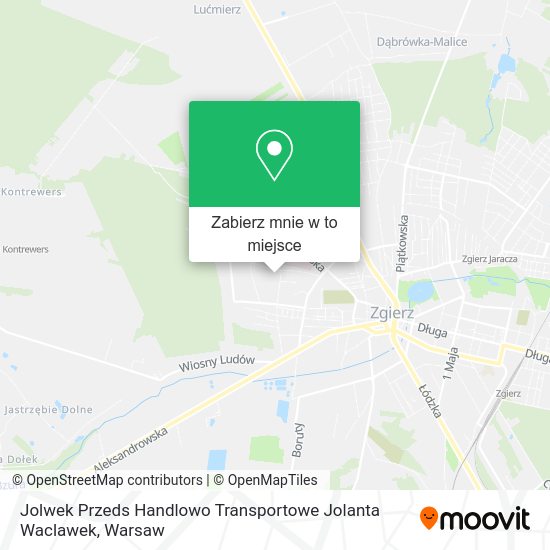 Mapa Jolwek Przeds Handlowo Transportowe Jolanta Waclawek