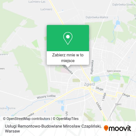 Mapa Usługi Remontowo-Budowlane Mirosław Czapliński