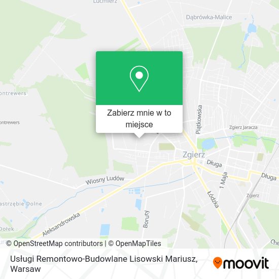 Mapa Usługi Remontowo-Budowlane Lisowski Mariusz