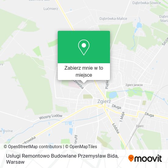 Mapa Usługi Remontowo Budowlane Przemysław Bida