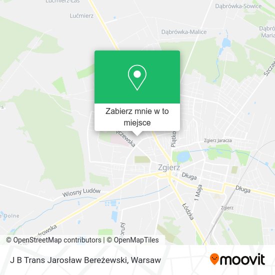 Mapa J B Trans Jarosław Bereżewski