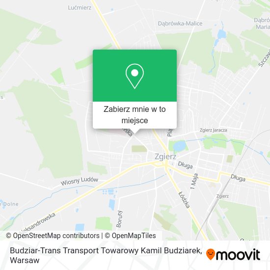 Mapa Budziar-Trans Transport Towarowy Kamil Budziarek