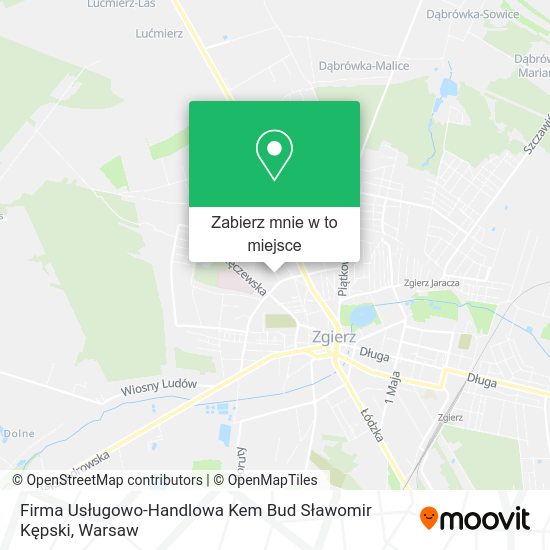 Mapa Firma Usługowo-Handlowa Kem Bud Sławomir Kępski