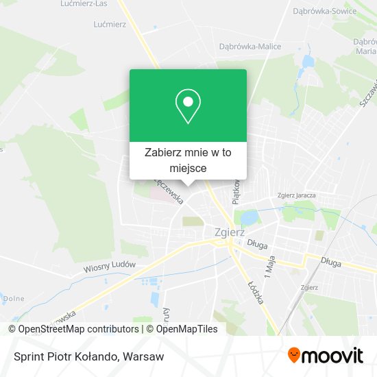 Mapa Sprint Piotr Kołando