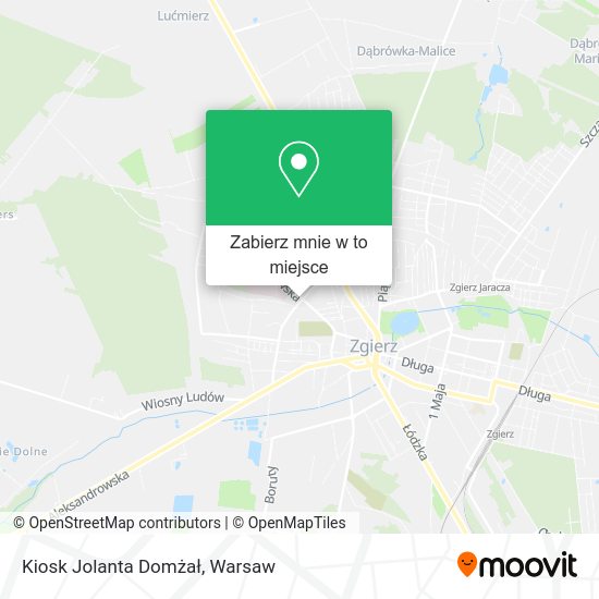 Mapa Kiosk Jolanta Domżał