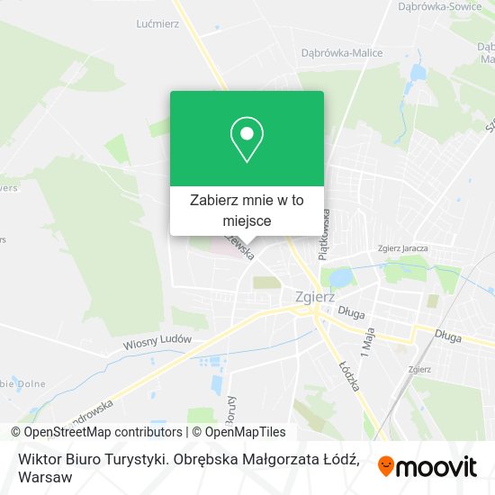 Mapa Wiktor Biuro Turystyki. Obrębska Małgorzata Łódź