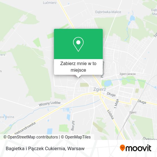 Mapa Bagietka i Pączek Cukiernia