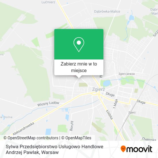 Mapa Sylwa Przedsiębiorstwo Usługowo Handlowe Andrzej Pawlak