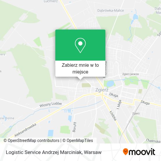 Mapa Logistic Service Andrzej Marciniak