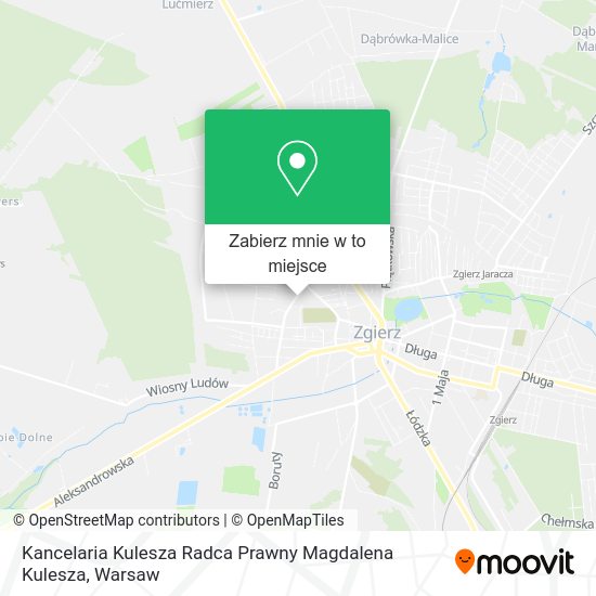 Mapa Kancelaria Kulesza Radca Prawny Magdalena Kulesza