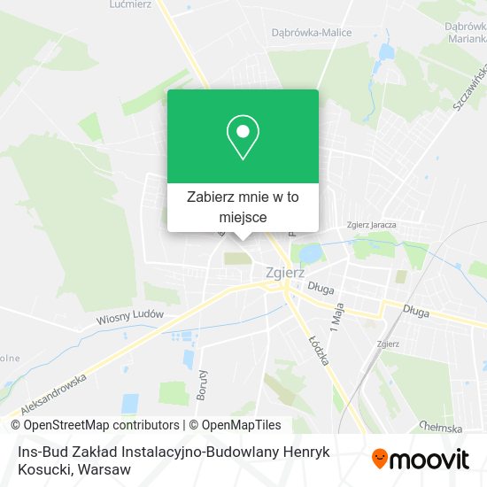 Mapa Ins-Bud Zakład Instalacyjno-Budowlany Henryk Kosucki