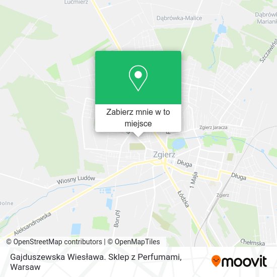 Mapa Gajduszewska Wiesława. Sklep z Perfumami