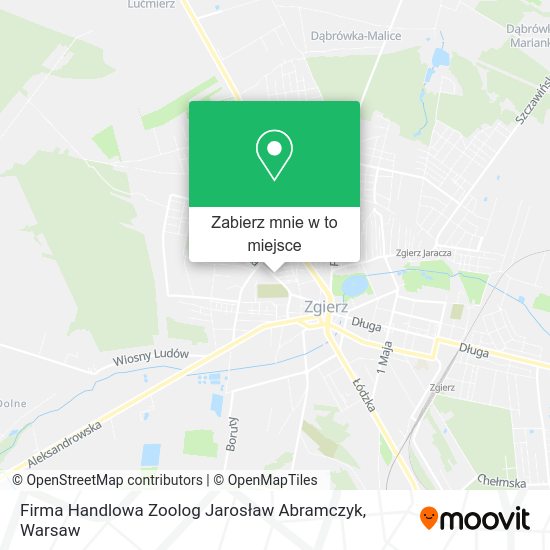 Mapa Firma Handlowa Zoolog Jarosław Abramczyk