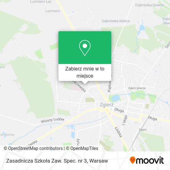 Mapa Zasadnicza Szkoła Zaw. Spec. nr 3