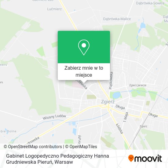 Mapa Gabinet Logopedyczno Pedagogiczny Hanna Grudniewska Pieruń