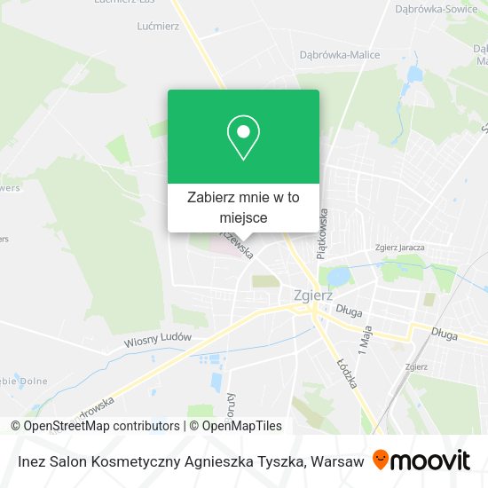 Mapa Inez Salon Kosmetyczny Agnieszka Tyszka