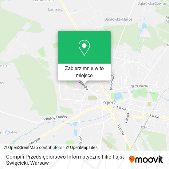 Mapa Compifi Przedsiębiorstwo Informatyczne Filip Fajst-Święcicki