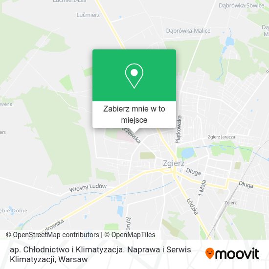 Mapa ap. Chłodnictwo i Klimatyzacja. Naprawa i Serwis Klimatyzacji