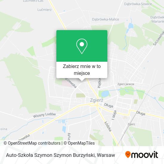 Mapa Auto-Szkoła Szymon Szymon Burzyński