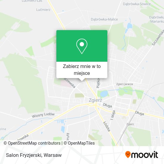 Mapa Salon Fryzjerski