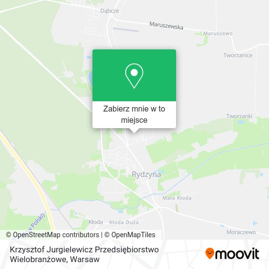 Mapa Krzysztof Jurgielewicz Przedsiębiorstwo Wielobranżowe