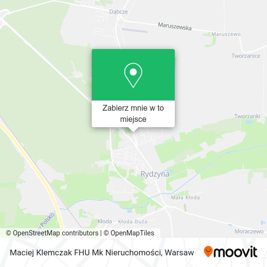 Mapa Maciej Klemczak FHU Mk Nieruchomości