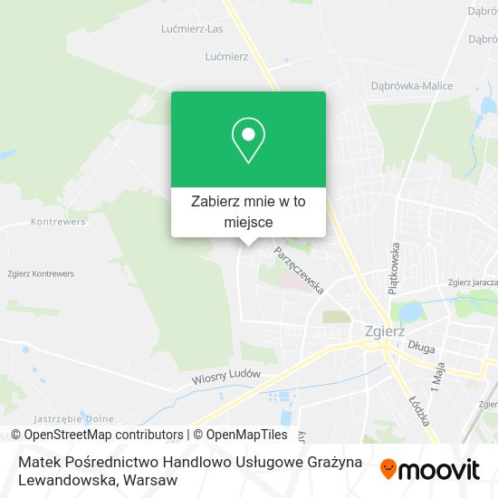 Mapa Matek Pośrednictwo Handlowo Usługowe Grażyna Lewandowska