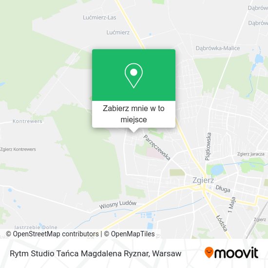 Mapa Rytm Studio Tańca Magdalena Ryznar