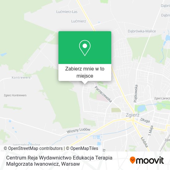 Mapa Centrum Reja Wydawnictwo Edukacja Terapia Małgorzata Iwanowicz