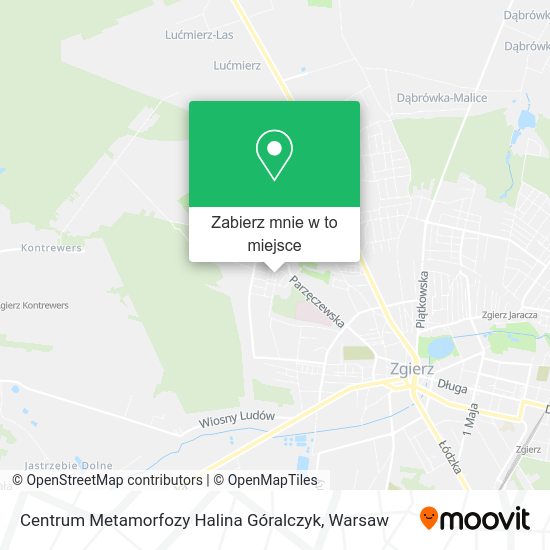 Mapa Centrum Metamorfozy Halina Góralczyk