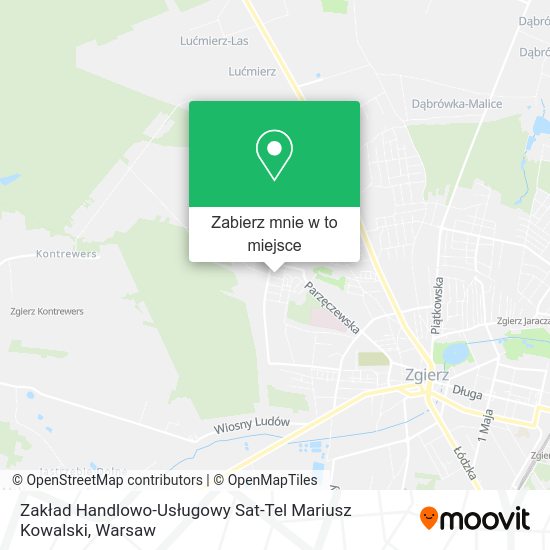 Mapa Zakład Handlowo-Usługowy Sat-Tel Mariusz Kowalski