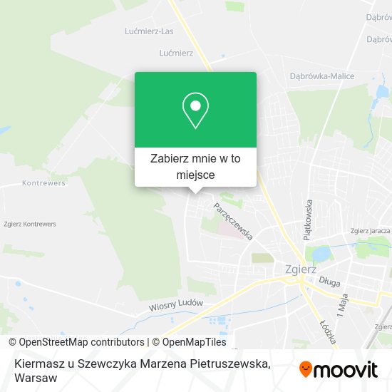 Mapa Kiermasz u Szewczyka Marzena Pietruszewska